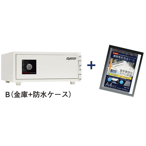 B(金庫+防水ケース)