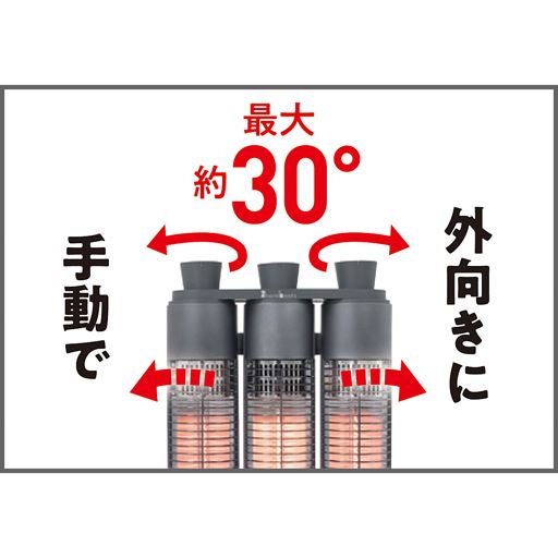 照射角度を自在に!