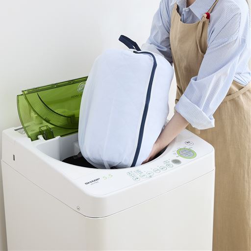 ご家庭の洗濯機で丸洗いできるので、いつでも清潔に使えます。