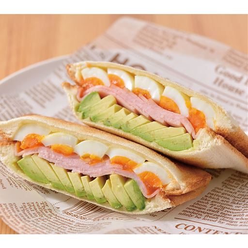 具沢山のホットサンドが手軽に作れます。