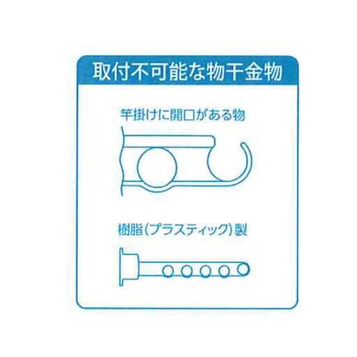 取り付け可能な金具についてご確認ください。