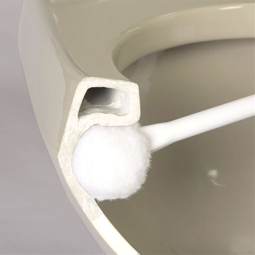 便器のフチ裏までしっかりお掃除できます