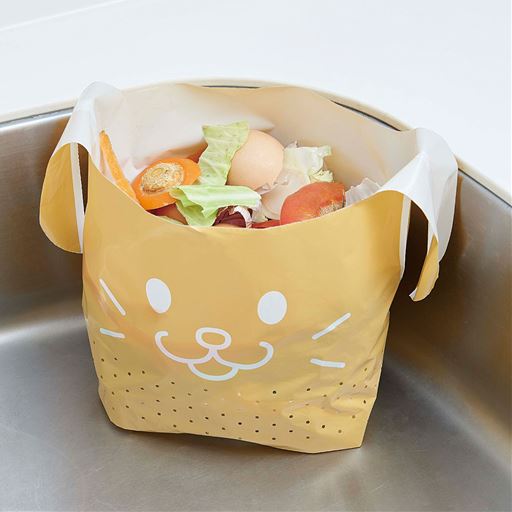 シャキッと立ってそのままポイ!使い捨ての水切り袋