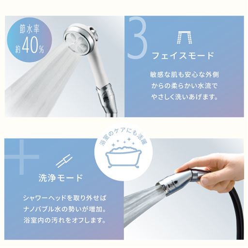 選べる3つの水流ケアその2