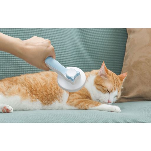 毛が絡まない!楽々お手入れブラシ!