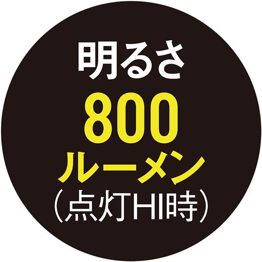 明るさ800ルーメン