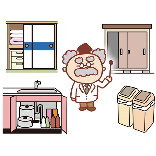 天井裏、床下、倉庫、物置、ゴミ箱周辺、ネズミの通路、侵入口に1～2個