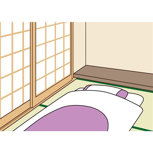 寝室に