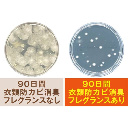 約90日間カビが増えるのを防ぎます ※環境や使用状況により異なります。