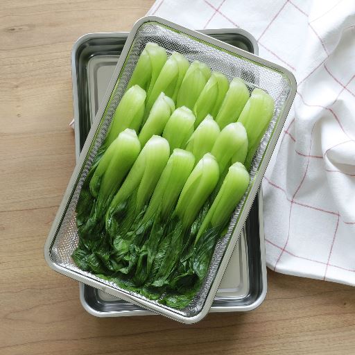 サイズA(1/1)野菜の下準備に便利なサイズ。魚の塩ふり・揚げ物の油切りなども十分に行えます。※WF-6563システムバット(1/1)とセットで使えます