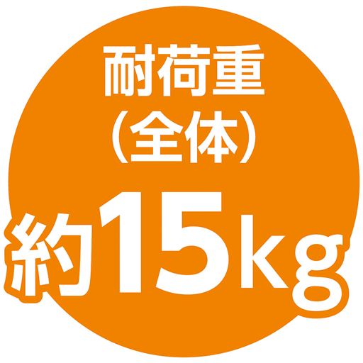 耐荷重(全体) 約15kg