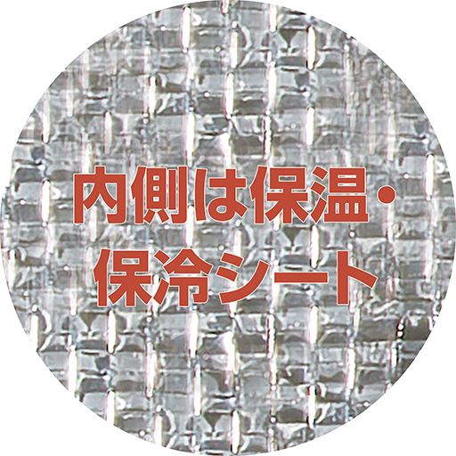 内側は保温・保冷シート