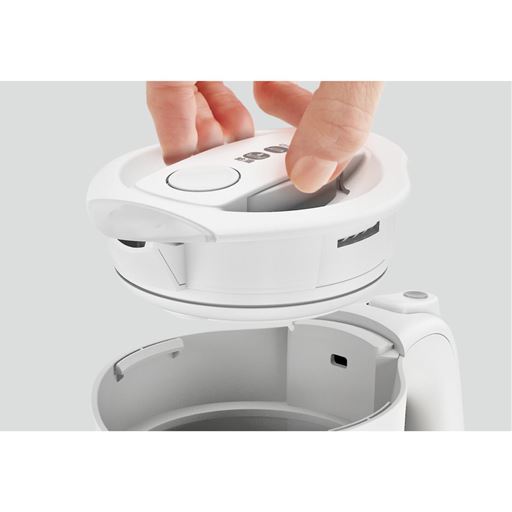 フタが取り外せるので給水しやすく、水あかがつきにくいウルトラポリッシュ底面でお手入れも簡単!