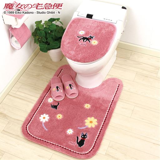 ピンク ※商品はスリッパです。<br>※フタカバー:CG-628、トイレマット:CG-629、ペーパーホルダーカバー:CG-630を使用