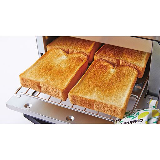 時短!食パンなら4枚同時に