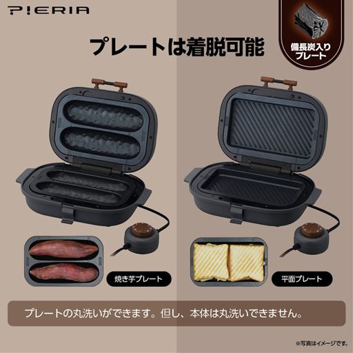プレートは着脱可能