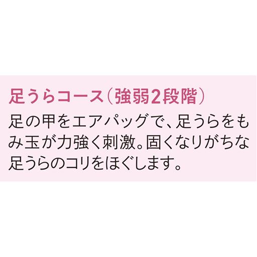 足うらコース(強弱2段階)