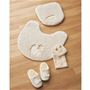 ベージュ ※商品はフタカバーです。<br>※トイレマット:CG-604、ペーパーホルダーカバー:CG-605、スリッパ:WG-116を使用