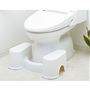 置くことで両足で地面を踏ん張る和式トイレの体勢に近づけます。