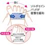 締めると指が開く原理を応用し横アーチを補整<br>※イメージ