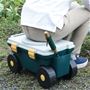 いつものガーデニング作業が座ったままでラクラク移動