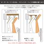 オーダーカーテンはアジャスターフックの種類が選べます。ご自宅のレールのタイプを確認してお選びください。