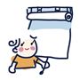取付方法3<br>バーにロールスクリーンを取り付けて完成。