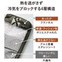 熱を逃がさず冷気をブロックする4層構造