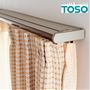 ブラウン ダブル(1.1～2.0m)<br>カーテンレール国内シェアNo.1の「TOSO(トーソー)」が生産しています。