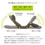 身体の動きに合わせた4ケ所のリクライニング機能。