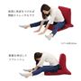 座面に角度がつけられるので、開脚ストレッチもラクラク。