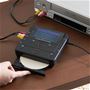 VHSビデオテープをSDカードやDVDディスクにダビングできます。