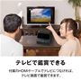 付属のHDMIケーブルでテレビにつなげれば、テレビ画面で鑑賞できます。