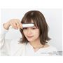 スリムなプレートがショートカットのヘアスタイルでも使いやすい。