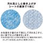 汚れ落としと磨き上げがシートの裏表で1枚に