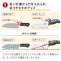 グリップ位置の高さがポイント!力を逃がさず、効率的にスパッと切れます!