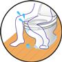 おしっこが飛び散っている!※イメージ