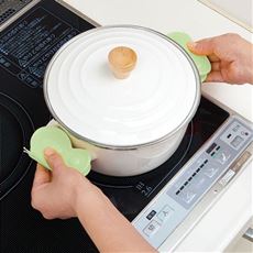 冷蔵庫にくっつくシリコン鍋つかみ(2個組)