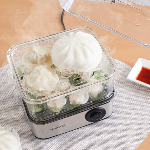 レンジ要らずで食べごろスチーマー