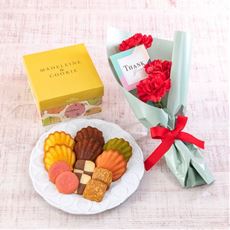 【母の日】ミニブーケ・銀座コージーコーナー「焼き菓子」セット