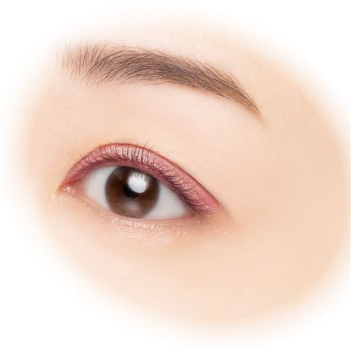 貼り付かないから自然なふたえ!<br>華やかで洗練された印象<br>※使用イメージ