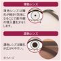 適度に眩しさを和らげてくれる 目にやさしい薄色レンズ