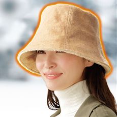 あったかコーデュロイすっぴん小顔帽子