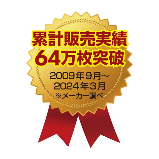 累計販売実績64万枚突破