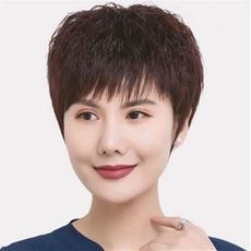 ウェーブヘアつむじピース