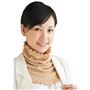 ベージュ…UVカット率約97%<br>クシュっとお洒落に首元ガード