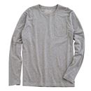 綿１００％クルーネックＴシャツ（長袖）