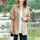 綿混のシャツジャケット