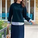 重ね着風プルオーバー