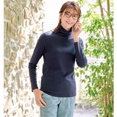UVカットルーズネックTシャツ(長袖)(綿100%・UVカット・洗濯機OK)
